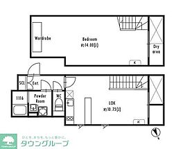 GRANPASEOKichijoji 1LDKの間取図画像