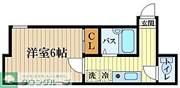 グランドーレ小金井 1Kの間取図画像