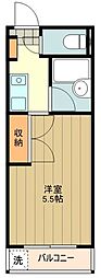 新栄ハイツ 1Kの間取図画像