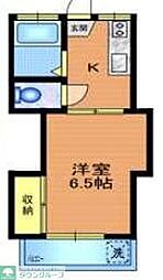 トミーハウス 1Kの間取図画像