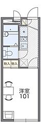 レオパレスJIMY 1Kの間取図画像