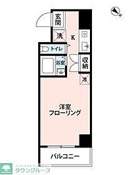フェニックス国分寺 1Kの間取図画像