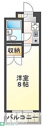 アーツハイム 1Kの間取図画像