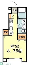 コモドフォレスタ ワンルームの間取図画像