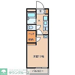 すゞの木 1Kの間取図画像