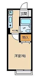 エントピア新秋津A 1Kの間取図画像