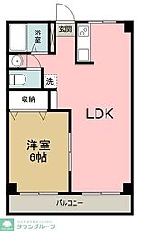 青梅橋ビル 1LDKの間取図画像
