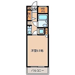 コンフォール花小金井 1Kの間取図画像