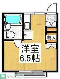 すみれハイツ ワンルームの間取図画像