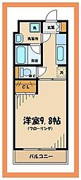 ラヴェラヴィータ 1Kの間取図画像