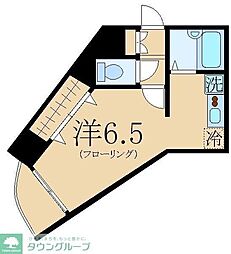 HF国分寺レジデンス 1Kの間取図画像