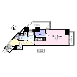 ラ　ボーン　ヴィ　平井 ３０４ 5階ワンルームの間取り