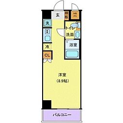 トグル大塚レリオン 1Kの間取図画像