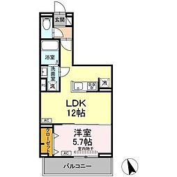 セレスティア池袋立教通り 1LDKの間取図画像