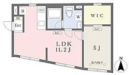 RecxNakaitabashi 1LDKの間取図画像