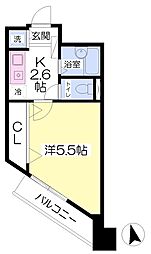 第2藤澤ローヤルコーポ 1Kの間取図画像