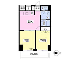 スナン117 2DKの間取図画像