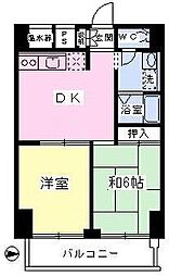 スナン117 2DKの間取図画像