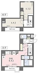 グランジット本郷壱岐坂 2DKの間取図画像
