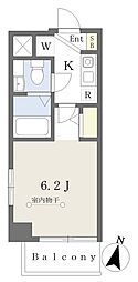 ポラール・キキ 1Kの間取図画像