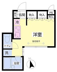 Carino椎名町 ワンルームの間取図画像