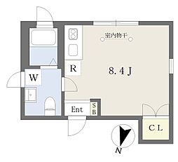 アイリス王子神谷 ワンルームの間取図画像