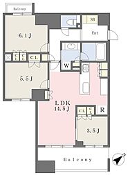 GREENPARK文京千石 3LDKの間取図画像