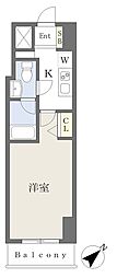 メゾンブランジュ 1Kの間取図画像