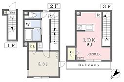 アファブル江古田 1LDKの間取図画像