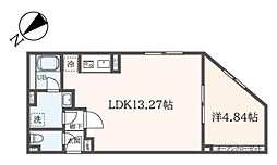 a LATO 亀戸II 1LDKの間取図画像