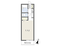 ドミール・ド・金町 ワンルームの間取図画像