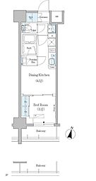 UrbanexAsakusa 1DKの間取図画像
