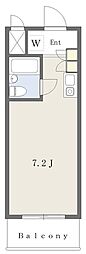 四つ木ハイム ワンルームの間取図画像