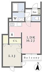 葛飾区奥戸賃貸計画 1LDKの間取図画像