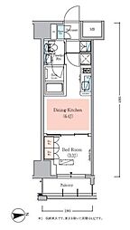 Urbanex秋葉原EAST3 1DKの間取図画像