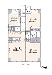 ライオンズステーションプラザ市川・国府台 3LDKの間取図画像