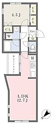 エリテ学芸大学 1LDKの間取図画像