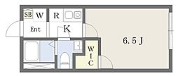 Skuld渋谷本町 1Kの間取図画像