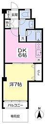日光マンション 1DKの間取図画像
