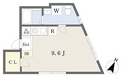 MaisondeAifur ワンルームの間取図画像