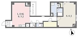 VISTA戸越 1LDKの間取図画像