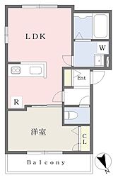 (仮)吉祥寺北町3丁目新築計画 1LDKの間取図画像