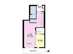 パインクレスト井の頭 1LDKの間取図画像