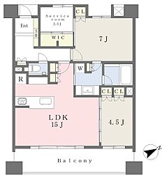 グランプレオ武蔵野 2SLDKの間取図画像