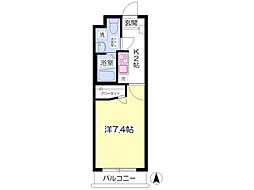 ピュアネス南町 1Kの間取図画像