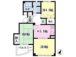 レスポワール白鳥 3Kの間取図画像