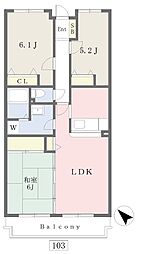 プリマベーラ多摩川台 3LDKの間取図画像
