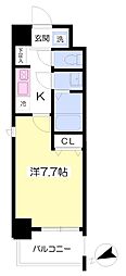 MulberrysTower 1Kの間取図画像
