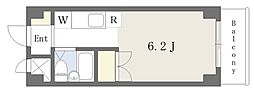 浜村ビル ワンルームの間取図画像