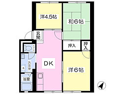 マンション寿 3DKの間取図画像